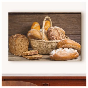 제과점 인테리어액자 인테리어디자인 데코소품 빵 빵집 바케트 베이글 식빵 제과점 곡류 쿠키 ggcv428-고소한빵이한가득_중형노프레임액자