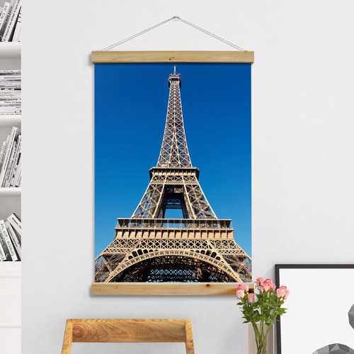 패브릭족자 우드스크롤 패브릭 인테리어 데코 포스터 에펠탑 프랑스 파리 탑 에펠탑 cc403-우드스크롤 60CmX90Cm-에펠탑