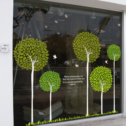 셀프 인테리어 포인트 스티커 시트지 리폼 벽지 꾸미기 식물 나무 힐링 나뭇잎 레터링 꾸미기 ch508-버드그랜드디자인트리
