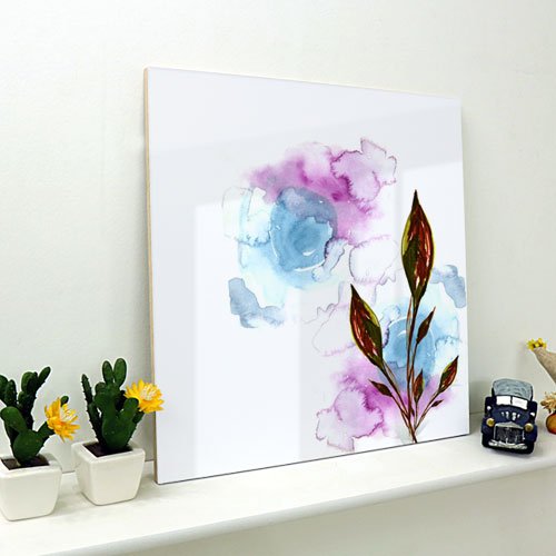 꽃잎 풀잎 수채화 일러스트 그림 데코 소품 인테리어 ck337-아크릴액자 꽃잎수채화