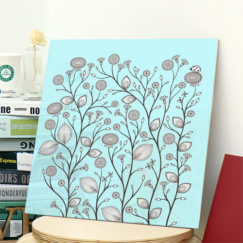 아크릴 액자 디자인 인테리어 일러스트 플라워 패턴 식물 cp632-아크릴액자 아름다운꽃이피다