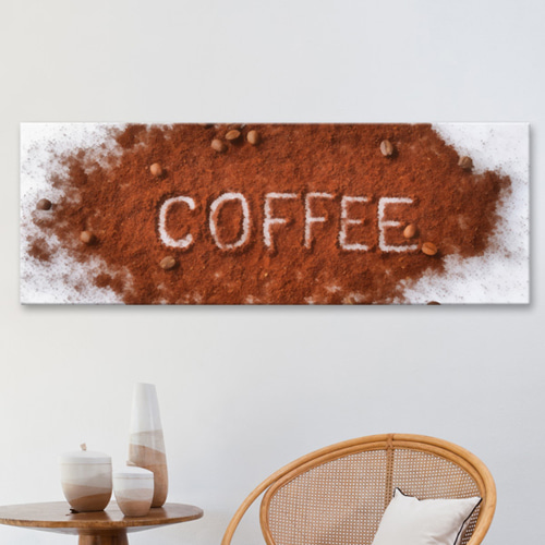 대형노프레임 캔버스액자 인테리어디자인벽면데코소품 카페 커피 원두 가루 영어 타이포 아메리카노 에스프레소 라떼 모카 ggct749-COFFEE 대형노프레임