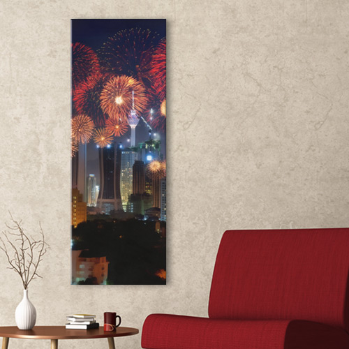 거실 액자 인테리어액자 벽걸이 야경 풍경 도시 빌딩 건물 건축 현대 불빛 밤 ggcu488-타워불꽃축제 대형노프레임