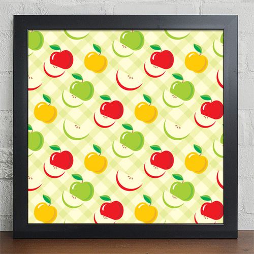 액자 인테리어액자 벽걸이 사과 체리 딸기 배 레몬 귤 가게 과일 ggcv196-상큼과일패턴 인테리어액자