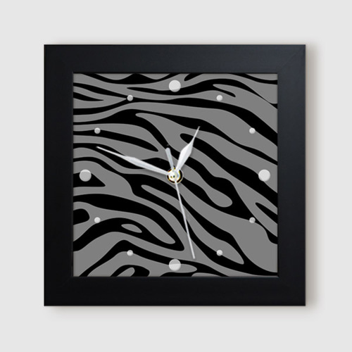 벽시계 일러스트 무늬 패턴 얼룩말 줄무늬 ggit367-지브라 미니액자벽시계