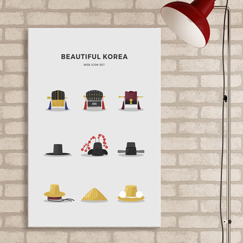 캔버스액자 인테리어액자 한국 코리아 전통 문화 한복 선비 역사 디자인액자 인테리어소품 벽면인테리어 디자인소품 iy632-아름다운대한민국 중형노프레임