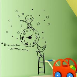 벽시계 스티커 디자인벽시계 인테리어벽시계 ph001-어린왕자중형시계(소) 