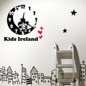 벽시계 스티커 디자인벽시계 인테리어벽시계 im149-키즈아일랜드_그래픽시계(대형)