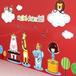 아이방 포인트스티커 어린이집 유치원 벽면 스티커 ip307-즐거운음악시간 