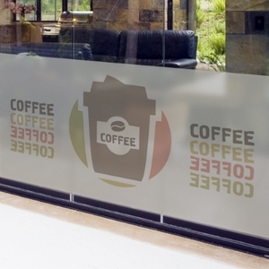 커피숍유리창시트지 커피숍불투명시트지 커피숍유리스티커 cc007-알록달록커피 