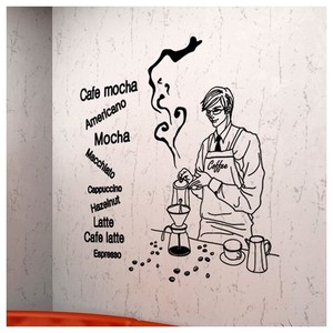 카페스티커 까페 시트지 커피숍 스티커 ip038-바리스타