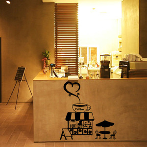 카페스티커 까페 시트지 커피숍 스티커  ia091-카페사랑이야기(소형)