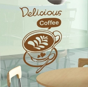 카페스티커 까페 시트지 커피숍 스티커 cj043-아주 맛있는 커피 