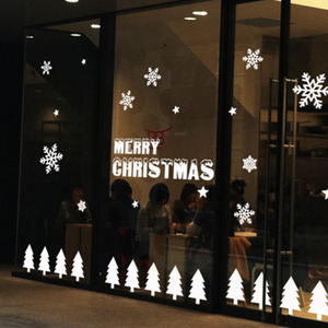 크리스마스벽면스티커 크리스마스 대형 스티커 창문 유리창 장식 데코 시트지  ik129-메리크리스마스(대형)