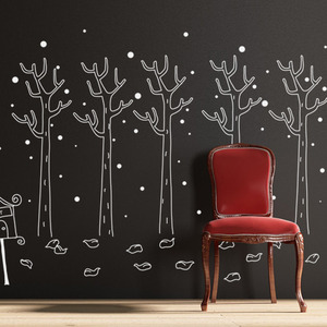 크리스마스 벽면스티커 크리스마스 대형 스티커 창문 유리창 장식 데코 시트지 ic028-행복한나무(small) 