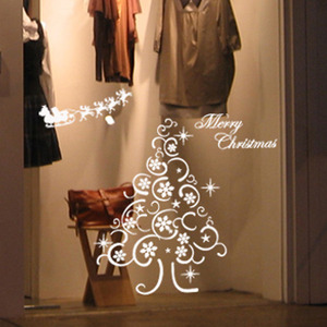 크리스마스 벽면스티커 크리스마스 대형 스티커 창문 유리창 장식 데코 시트지 ik111-크리스마스 트리