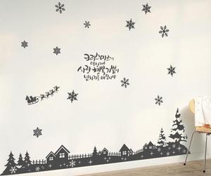 크리스마스 데코 유리 스티커 성탄절 눈사람 시트지 눈송이 겨울장식시트지 환경구성 cmi032 크리스마스 선물