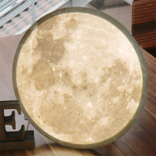 테이블 소품 장식 LED액자 Led 동그란 원형 액자 로맨틱 달 풀문 레드문 늑대 보름 둥근 풍경 하늘 밤하늘 gnb307-LED액자25R 둥근보름달