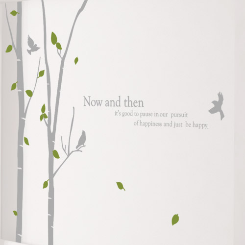 나무 나뭇가지 나뭇잎 자연 새 레터링 데코 꾸미기 인테리어 시트지 셀프 ps178-새들의속삭임