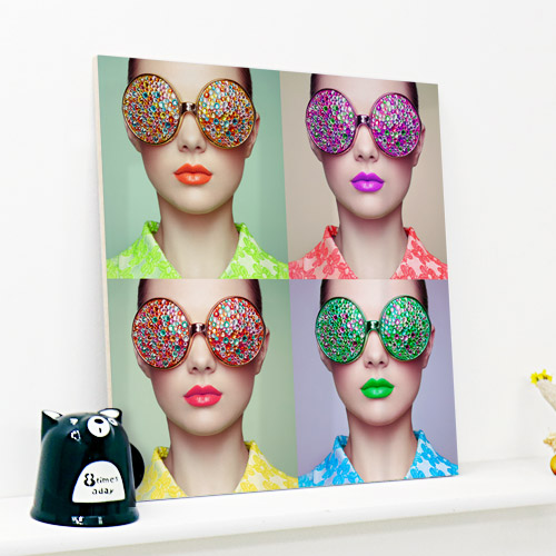 뷰티 미용실 샵 선글라스 입술 데코 소품 인테리어 홈 갤러리  ts010-아크릴액자 4색매력
