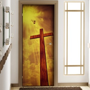 십자가 기독교 교회 성경책 하나님 예수님 아파트 철문시트지 현관문시트지  gmts142-위대한 십자가