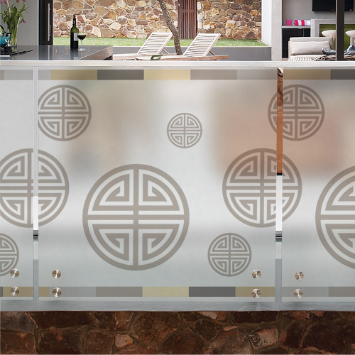 고풍 무늬 일러스트 전통 문양 한국 패턴 반투명 유리창 유리문 안개시트지 사생활보호 베란다 화장실 샤워부스 _ ggcr499m  고풍스러운전통문양1 무점착시트지