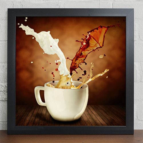 디자인 벽면 인테리어 소품 벽걸이 라뗴 커피 에스프레소 생크림 원두 카페 거품 cv136-커피아트 인테리어액자