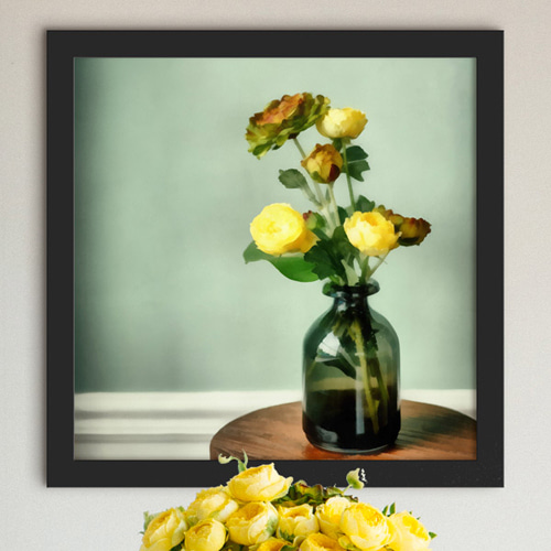 디자인 벽면 데코 소품 꽃병 식물 플라워 꽃 튤립 국화 카네이션 식탁 테이블 장식 iw830-아름다운화병 인테리어액자
