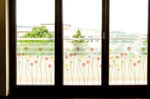 반투명 안개시트지 유리시트지 유리창시트지 창문시트지  pj012-러블리한 꽃과 나비