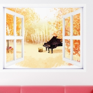 포인트시트지 거실시트지 매장시트지 ip299-피아노가있는풍경