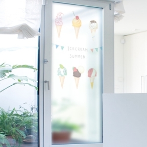 아이스크림 유리창 창문 유리문 시트지 gcb017-여름하면아이스크림