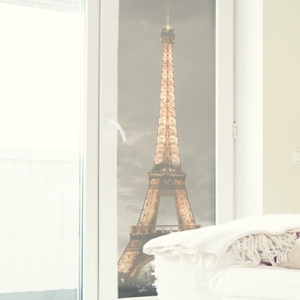 거실창문시트지 카페유리시트지 거실유리시트지 에펠탑시트지 ip502-한밤에에펠탑 