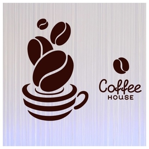 커피콩모양시트지 커피콩시트지 커피콩스티커 gcc153-커피하우스와원두 