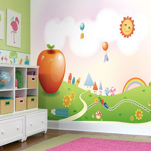 어린이집포인트벽지 어린이집시트지 어린이집거실포인트벽지 ap43519 포인트벽지 ABC (맞춤제작 상품)