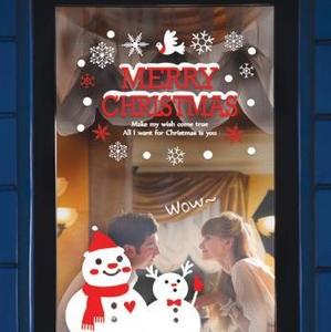크리스마스 시트지 유리 스티커 트리시트지 눈사람스티커 창문 유리창 카페스티커 mk-에브리데이 크리스마스 