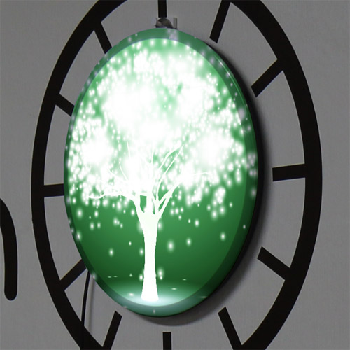 집들이 LED액자 LED 조명 수면등 인테리어액자 액자 무드 개업선물 개업식 나무 빛 밝음 눈송이 눈 눈부심 몽환적 환상적 식물 잎 gna618-LED액자25R 빛나는나무 2