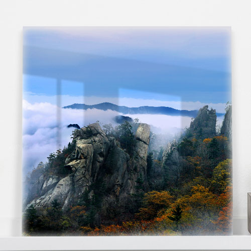 바위산 산 히늘 자연 풍경 인테리어 데코 소품 셀프 tk014-아크릴액자 바위산의절경2